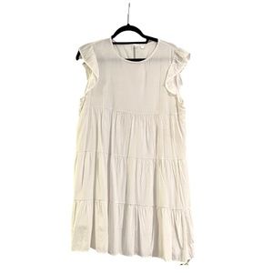 NWOT Simple White Dress Size Large